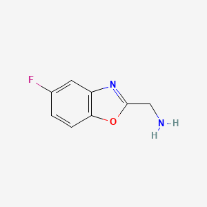 molecular formula C8H7FN2O B1326646 (5-Fluorobenzo[d]oxazol-2-yl)methanamine CAS No. 944907-48-6