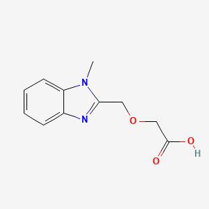 molecular formula C11H12N2O3 B1326652 (1-Methyl-1H-benzoimidazol-2-ylmethoxy)-acetic acid CAS No. 947014-10-0