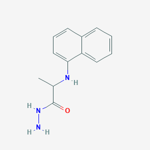 molecular formula C13H15N3O B1326656 2-(1-Naphthylamino)propanohydrazide CAS No. 1396972-42-1