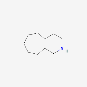 molecular formula C10H19N B13266566 Decahydro-1h-cyclohepta[c]pyridine 