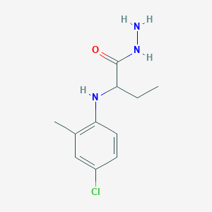 molecular formula C11H16ClN3O B1326662 2-[(4-氯-2-甲基苯基)氨基]丁酸肼 CAS No. 1218231-06-1