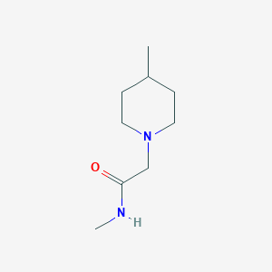 molecular formula C9H18N2O B1326673 N-methyl-2-(4-methylpiperidin-1-yl)acetamide CAS No. 1071400-91-3