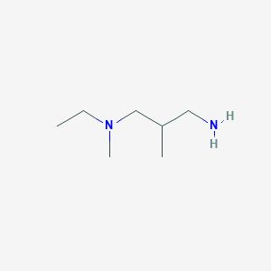 molecular formula C7H18N2 B1326675 N-(3-amino-2-methylpropyl)-N-ethyl-N-methylamine CAS No. 1060817-17-5