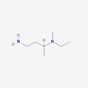 molecular formula C7H18N2 B1326676 N-(3-amino-1-methylpropyl)-N-ethyl-N-methylamine CAS No. 1033693-03-6