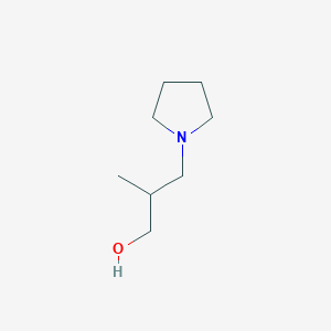 molecular formula C8H17NO B1326678 2-Methyl-3-(pyrrolidin-1-yl)propan-1-ol CAS No. 873376-29-5