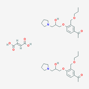 (E)-but-2-enedioic acid;1-[4-(2-hydroxy-3-pyrrolidin-1-ylpropoxy)-3-(propoxymethyl)phenyl]ethanone