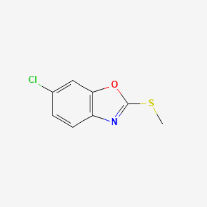 molecular formula C8H6ClNOS B1326682 6-Chloro-2-(methylthio)-1,3-benzoxazole CAS No. 1071296-64-4