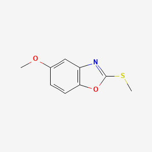 molecular formula C9H9NO2S B1326683 5-Methoxy-2-(methylthio)-1,3-benzoxazole CAS No. 1071329-05-9