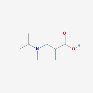molecular formula C8H17NO2 B1326685 3-(Isopropyl(methyl)amino)-2-methylpropanoic acid CAS No. 1119449-49-8