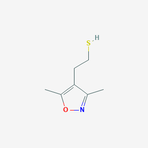 molecular formula C7H11NOS B1326698 2-(3,5-Dimethylisoxazol-4-yl)ethanethiol CAS No. 915923-05-6