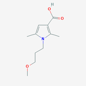 molecular formula C11H17NO3 B1326702 1-(3-methoxypropyl)-2,5-dimethyl-1H-pyrrole-3-carboxylic acid CAS No. 876294-74-5