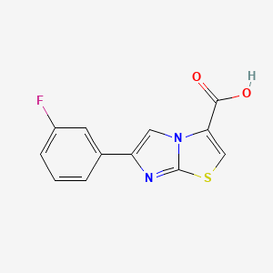 6-(3-Fluorophenyl)imidazo[2,1-b][1,3]thiazole-3-carboxylic acid