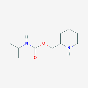 molecular formula C10H20N2O2 B13267131 Piperidin-2-ylmethyl N-(propan-2-yl)carbamate 