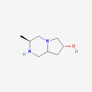 molecular formula C8H16N2O B1326714 (3S,7R,8aS)-3-methyloctahydropyrrolo[1,2-a]pyrazin-7-ol CAS No. 1217985-78-8