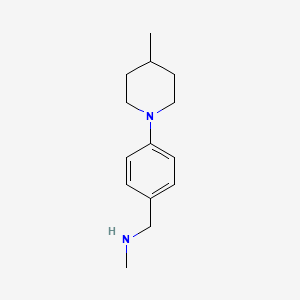 molecular formula C14H22N2 B1326720 N-甲基-N-[4-(4-甲基哌啶-1-基)苄基]胺 CAS No. 1095125-80-6