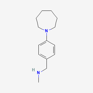 molecular formula C14H22N2 B1326722 N-(4-氮杂环-1-基苄基)-N-甲基胺 CAS No. 1095059-79-2