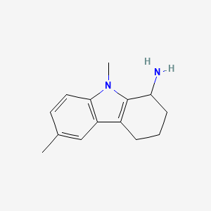 molecular formula C14H18N2 B1326723 6,9-dimethyl-2,3,4,9-tetrahydro-1H-carbazol-1-amine CAS No. 1119451-37-4