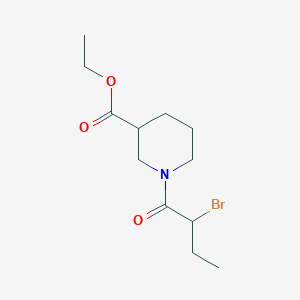 molecular formula C12H20BrNO3 B1326728 1-(2-溴丁酰基)哌啶-3-羧酸乙酯 CAS No. 1119451-39-6