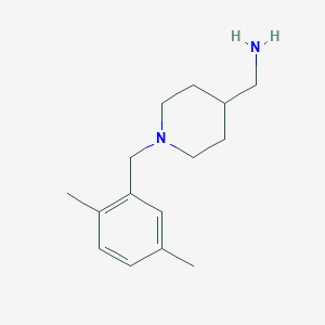 molecular formula C15H24N2 B1326735 [1-(2,5-Dimethylbenzyl)piperidin-4-yl]methylamine CAS No. 1104927-59-4