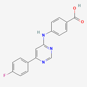 4-{[6-(4-Fluorophenyl)pyrimidin-4-YL]-amino}benzoic acid