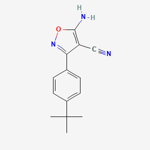 5-Amino-3-(4-tert-butylphenyl)isoxazole-4-carbonitrile