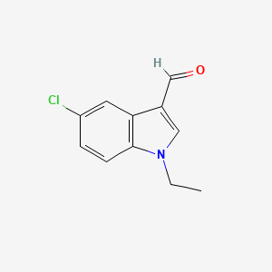 molecular formula C11H10ClNO B1326755 5-chloro-1-ethyl-1H-indole-3-carbaldehyde CAS No. 1134334-31-8