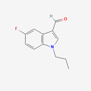 molecular formula C12H12FNO B1326759 5-fluoro-1-propyl-1H-indole-3-carbaldehyde CAS No. 944465-16-1