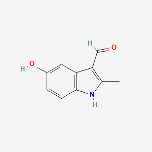 molecular formula C10H9NO2 B1326761 5-ヒドロキシ-2-メチル-1H-インドール-3-カルバルデヒド CAS No. 412021-98-8