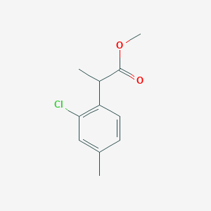 molecular formula C11H13ClO2 B13267769 Methyl 2-(2-chloro-4-methylphenyl)propanoate 