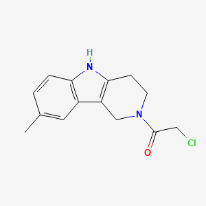 molecular formula C14H15ClN2O B1326779 2-(chloroacetyl)-8-methyl-2,3,4,5-tetrahydro-1H-pyrido[4,3-b]indole CAS No. 1142214-24-1