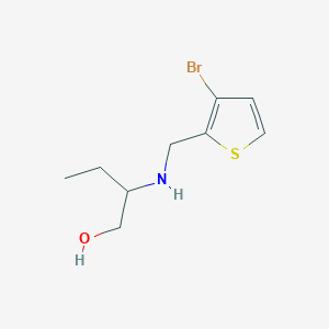 2-{[(3-Bromothiophen-2-yl)methyl]amino}butan-1-ol