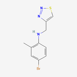 4-Bromo-2-methyl-N-(1,2,3-thiadiazol-4-ylmethyl)aniline