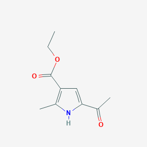 molecular formula C10H13NO3 B1326792 5-乙酰基-2-甲基-1H-吡咯-3-羧酸乙酯 CAS No. 876490-64-1