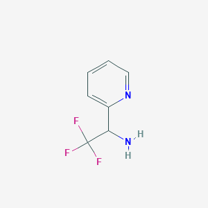 molecular formula C7H7F3N2 B1326793 2,2,2-三氟-1-(吡啶-2-基)乙胺 CAS No. 503173-14-6