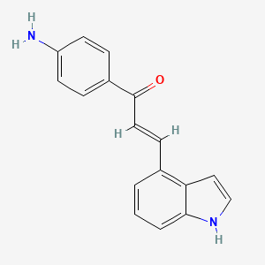 (2E)-1-(4-Aminophenyl)-3-(1H-indol-4-YL)-prop-2-EN-1-one