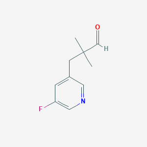 3-(5-Fluoropyridin-3-yl)-2,2-dimethylpropanal