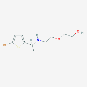 2-(2-{[1-(5-Bromothiophen-2-yl)ethyl]amino}ethoxy)ethan-1-ol