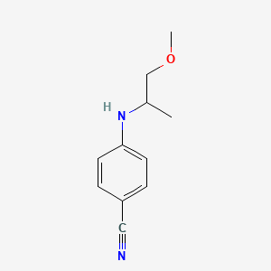 4-[(1-Methoxypropan-2-yl)amino]benzonitrile