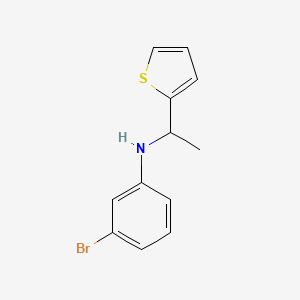 3-Bromo-N-[1-(thiophen-2-YL)ethyl]aniline