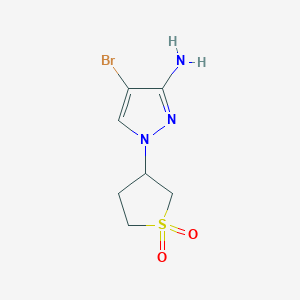 3-(3-Amino-4-bromo-1h-pyrazol-1-yl)tetrahydrothiophene 1,1-dioxide