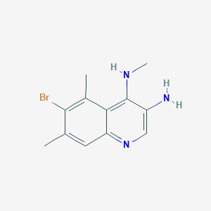 6-Bromo-N4,5,7-trimethylquinoline-3,4-diamine