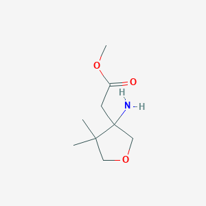 Methyl 2-(3-amino-4,4-dimethyloxolan-3-yl)acetate