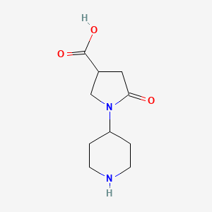 5-Oxo-1-(piperidin-4-yl)pyrrolidine-3-carboxylic acid