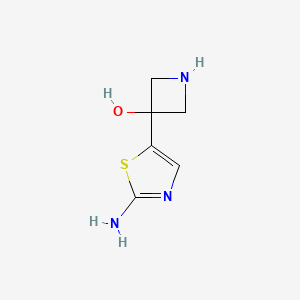 3-(2-Amino-1,3-thiazol-5-yl)azetidin-3-ol