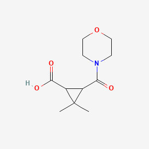 2,2-Dimethyl-3-(morpholin-4-ylcarbonyl)-cyclopropanecarboxylic acid