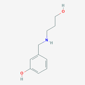 3-{[(3-Hydroxypropyl)amino]methyl}phenol