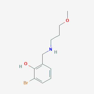 2-Bromo-6-{[(3-methoxypropyl)amino]methyl}phenol