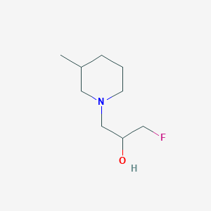 1-Fluoro-3-(3-methylpiperidin-1-yl)propan-2-ol