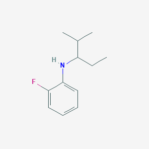 2-fluoro-N-(2-methylpentan-3-yl)aniline