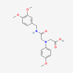 molecular formula C20H24N2O6 B1326825 [{2-[(3,4-二甲氧基苄基)氨基]-2-氧代乙基}-(4-甲氧基苯基)氨基]乙酸 CAS No. 1142215-80-2